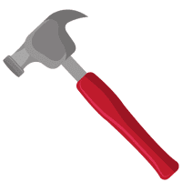 handyman icon graphic Cartoon Graphic of a bright Light Bulb.