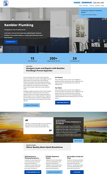 Rambler template home page